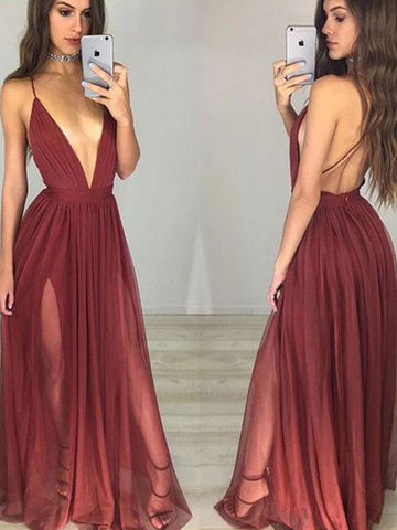 Vestidos de graduación elegantes de corte A, sin mangas, con tirantes finos, de gasa, largos hasta el suelo y con fruncido.