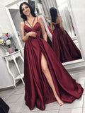 Vestidos de graduación de satén con volantes, sin mangas, corte en A/elegantes, con tirantes finos y sin mangas