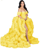 Vestido de maternidad esponjoso de tul