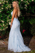 Robe de bal longue sirène dos nu