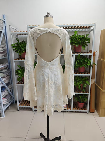 Robe de soirée vintage en dentelle appliquée, coupe trapèze, longue, Y8371