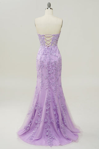 Sweetheart Neck Mermaid Prom Dress With Appliques