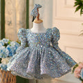 Vestido de tul con lentejuelas hasta la rodilla para bebé niña 