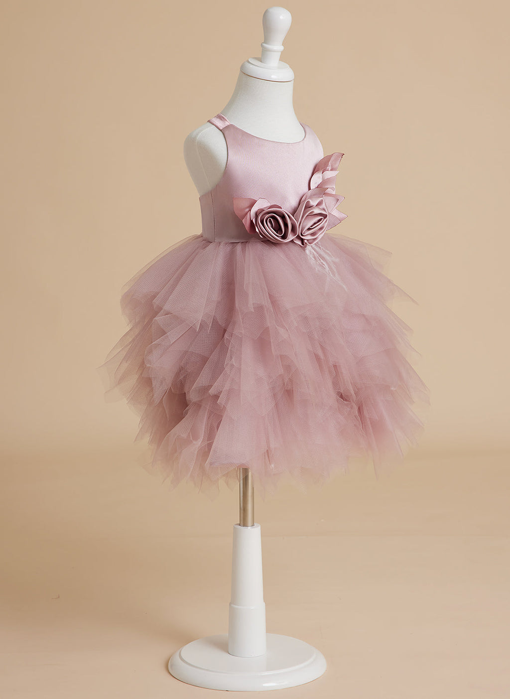 Vestido de princesa/vestido de tul hasta la rodilla para bebé niña 