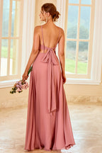Robe de demoiselle d'honneur longue bohème