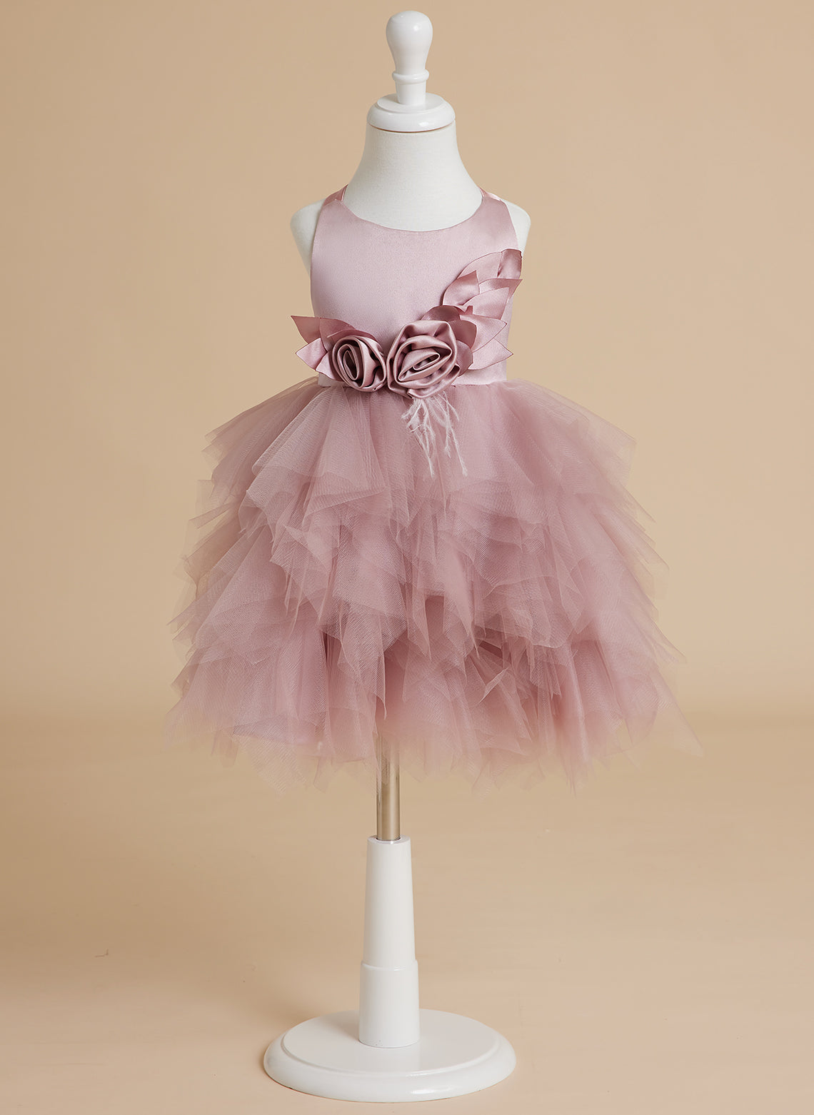 Vestido de princesa/vestido de tul hasta la rodilla para bebé niña 