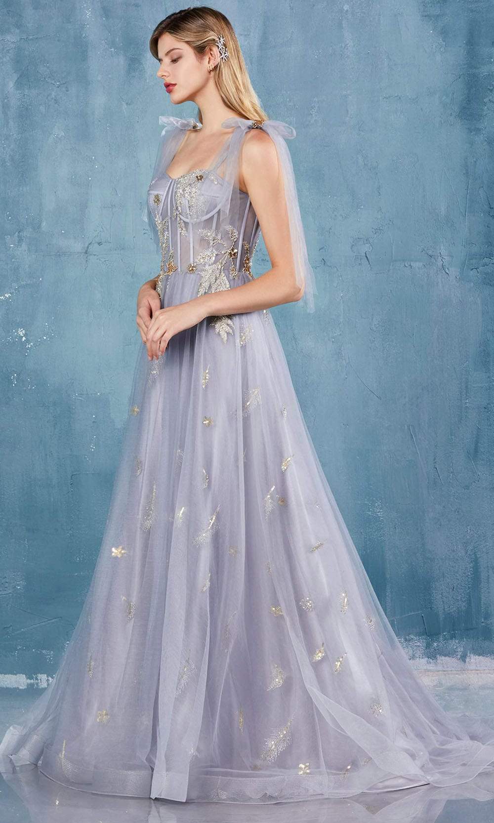 Robe de bal simple trapèze à décolleté cœur