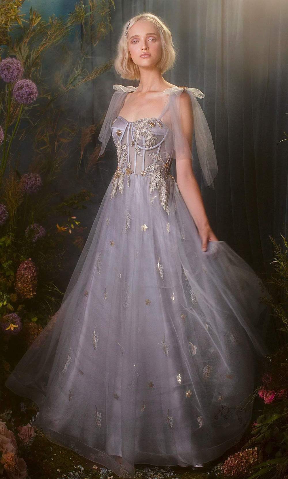 Robe de bal simple trapèze à décolleté cœur