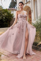 Robe de bal classique bustier ornée