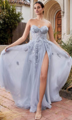 Robe de bal classique bustier ornée
