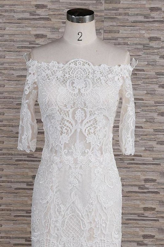 Impresionantes vestidos de novia de sirena con cola y apliques espectaculares 