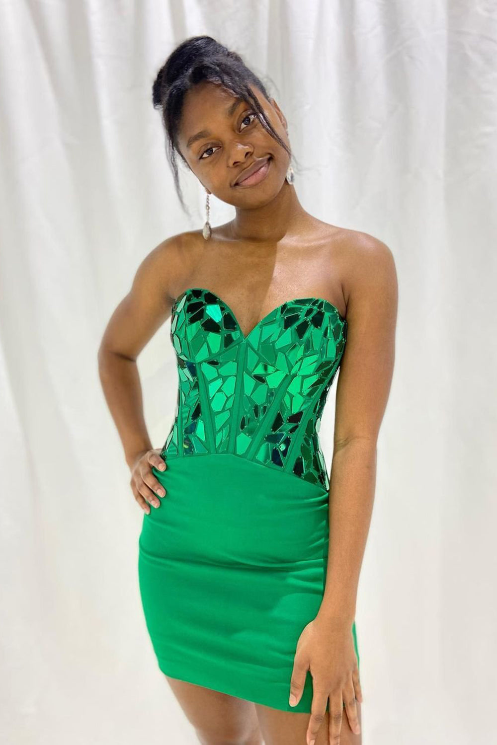 Trendy Sheath Sweetheart  Corset Homecoming Dress