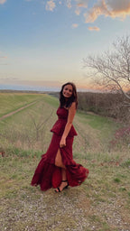 Robe de bal vintage romantique asymétrique, superbe robe de soirée Y1105