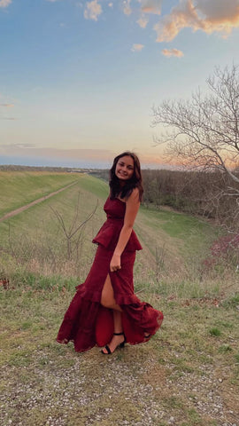 Robe de bal vintage romantique asymétrique, superbe robe de soirée Y1105