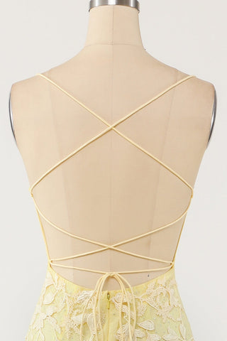 Robe de bal longue sirène violet clair avec appliques