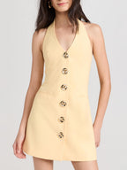 Robe débardeur élégante à bretelles pendantes 
