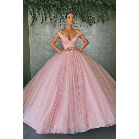 Vestido de noche largo con lentejuelas rojas y hombros descubiertos para fiesta de graduación 