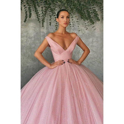 Vestido de noche largo con lentejuelas rojas y hombros descubiertos para fiesta de graduación 