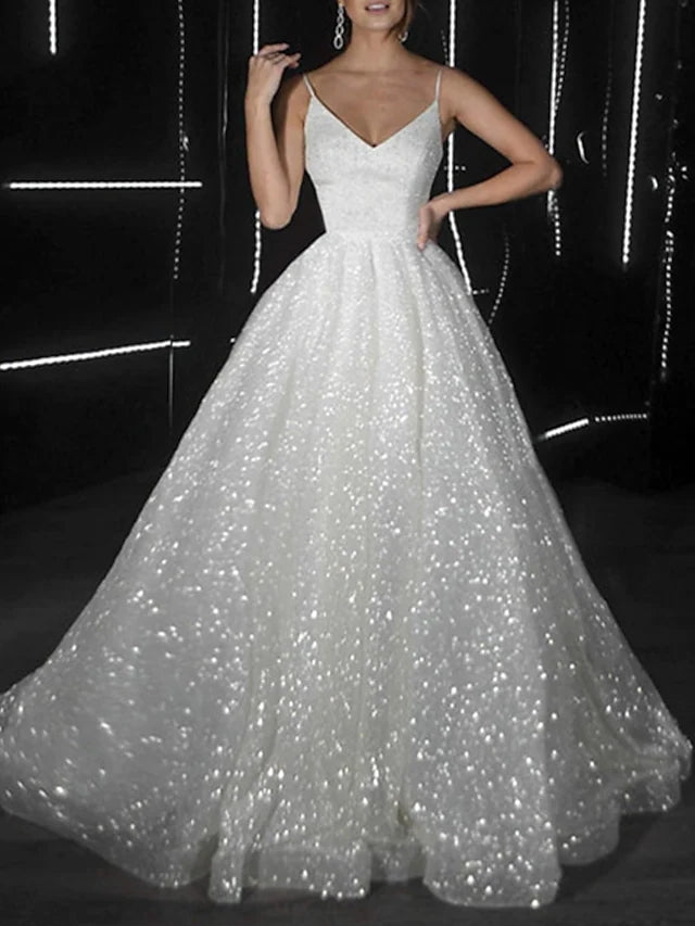 Vestidos de gala para baile de graduación, vestidos brillantes para bodas, fiestas, vestidos con cola, sin mangas, tirantes finos, tul con lentejuelas