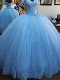 Robe de bal sans manches en dentelle et tulle à épaules dénudées