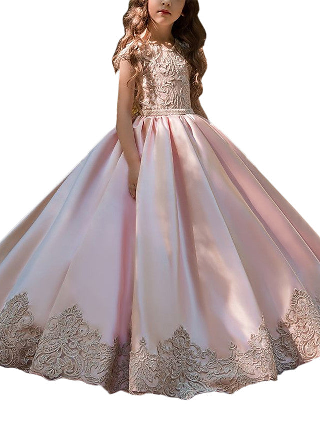 Vestidos de gala con cola de cepillo para bodas, cumpleaños, concursos de belleza y damitas de honor