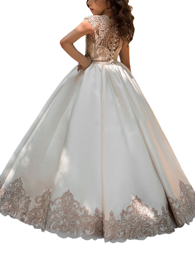 Vestidos de gala con cola de cepillo para bodas, cumpleaños, concursos de belleza y damitas de honor