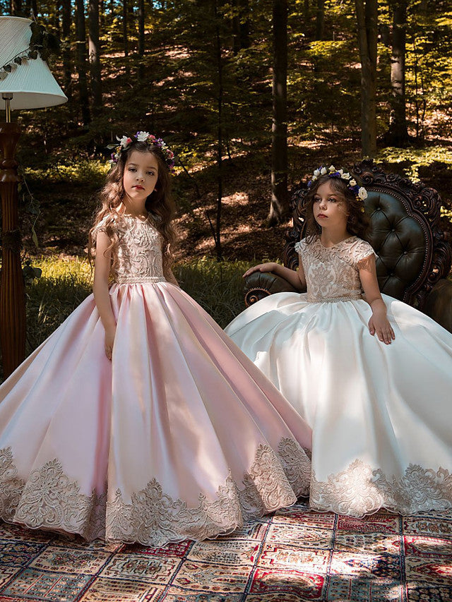 Vestidos de gala con cola de cepillo para bodas, cumpleaños, concursos de belleza y damitas de honor