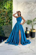 One Shoulder Prom Dress Long Split Online