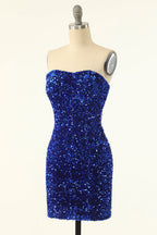 Robe moulante à sequins en forme de cœur pour le bal de promo