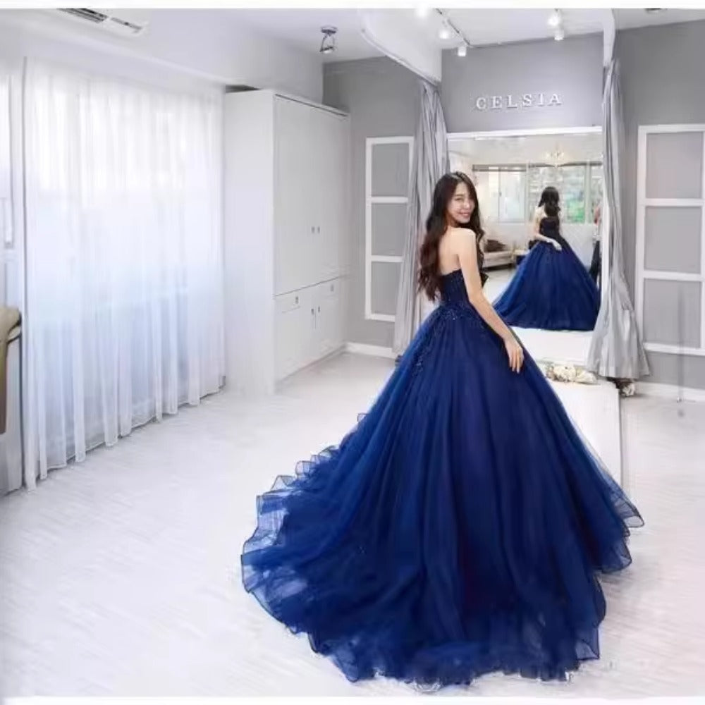 New Coming of Age Ceremony Evening Dress Lace Colorful Dress