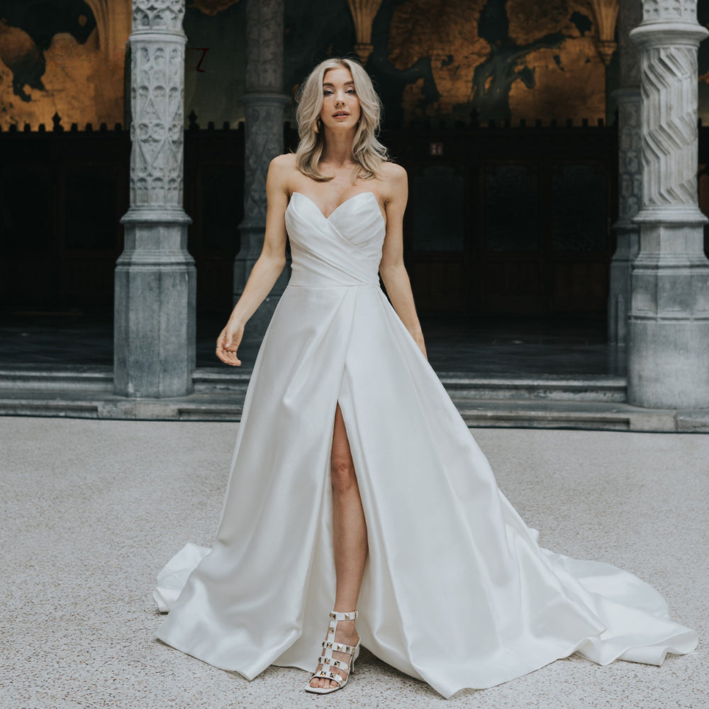 Pastrol Wedding Dress V-neck Tank Sleeveless 2023 For Women Bridal Vestidos De Noiva Custom Made Appliques Formal
