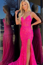 Spaghetti Straps Mermaid Prom Dress