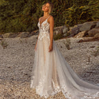 VIKTORIA Trendy Wedding Dress For Bride Sweetheart Spaghetti Straps Buttons Robe De Mariée Women Personalized Customization