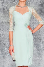 Hermosos vestidos para la madre de la novia, vestidos de dama de honor verde menta