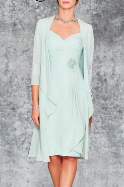 Hermosos vestidos para la madre de la novia, vestidos de dama de honor verde menta