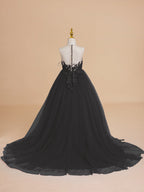 Vestido de princesa/vestido de princesa con cola de tul para niña de las flores 