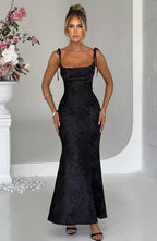 Vestido maxi Whitney, vestidos formales, vestido mini sirena