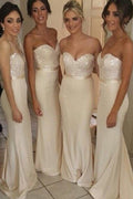 Vestidos de dama de honor estilo sirena con estampado de corazón, vestidos para fiesta de bodas 