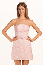 Sheath Strapless Short Homecoming Dress