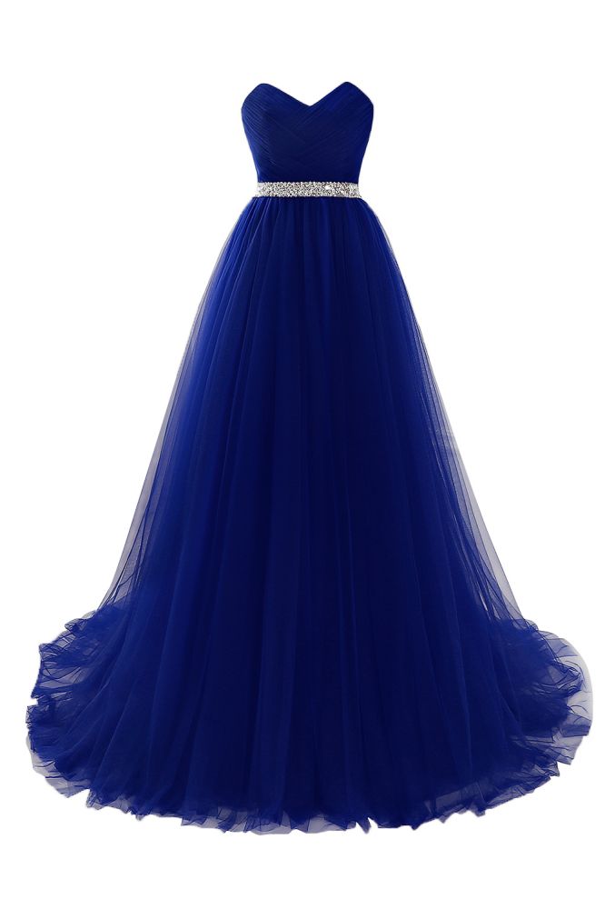 Robe de bal bordeaux en tulle, coupe trapèze, décolleté cœur