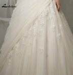 Baoleely Wedding Dress Elegant Princess Capped Sleeves Wedding Dresses  Sweetheart A-line Appliques