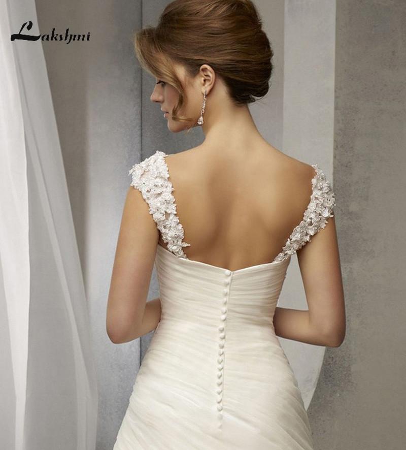 Baoleely Wedding Dress Elegant Princess Capped Sleeves Wedding Dresses  Sweetheart A-line Appliques