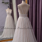 Baoleely Wedding Dress Lace Bodice Elegant Bridal Dress