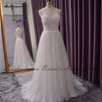 Baoleely Wedding Dress Lace Bodice Elegant Bridal Dress