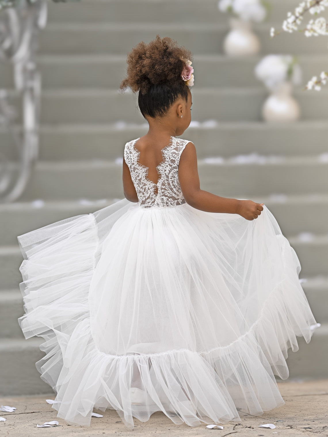 Vestido blanco de tul hasta el suelo (2003227895) 