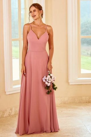 Long Boho Bridesmaid Dress
