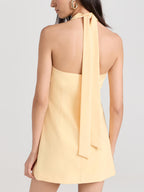 Robe débardeur élégante à bretelles pendantes 