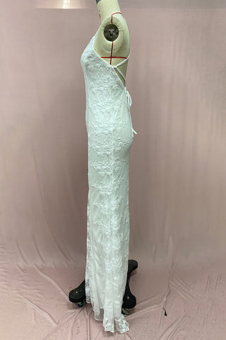 Vestidos de noche sexys de color liso con espalda descubierta, escote en V y patchwork (3 colores) 