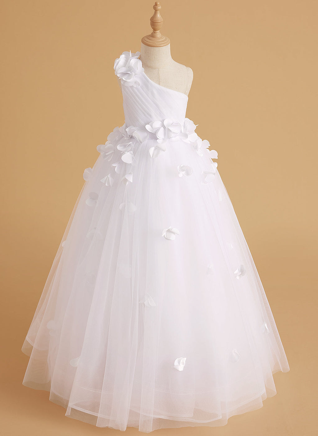 Vestido de princesa/vestido de tul hasta el suelo para niña de las flores 