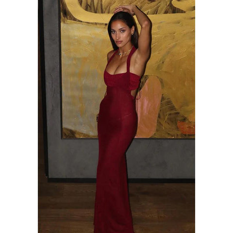 Robe de bal chic et moderne sans manches, fourreau/colonne, dos nu